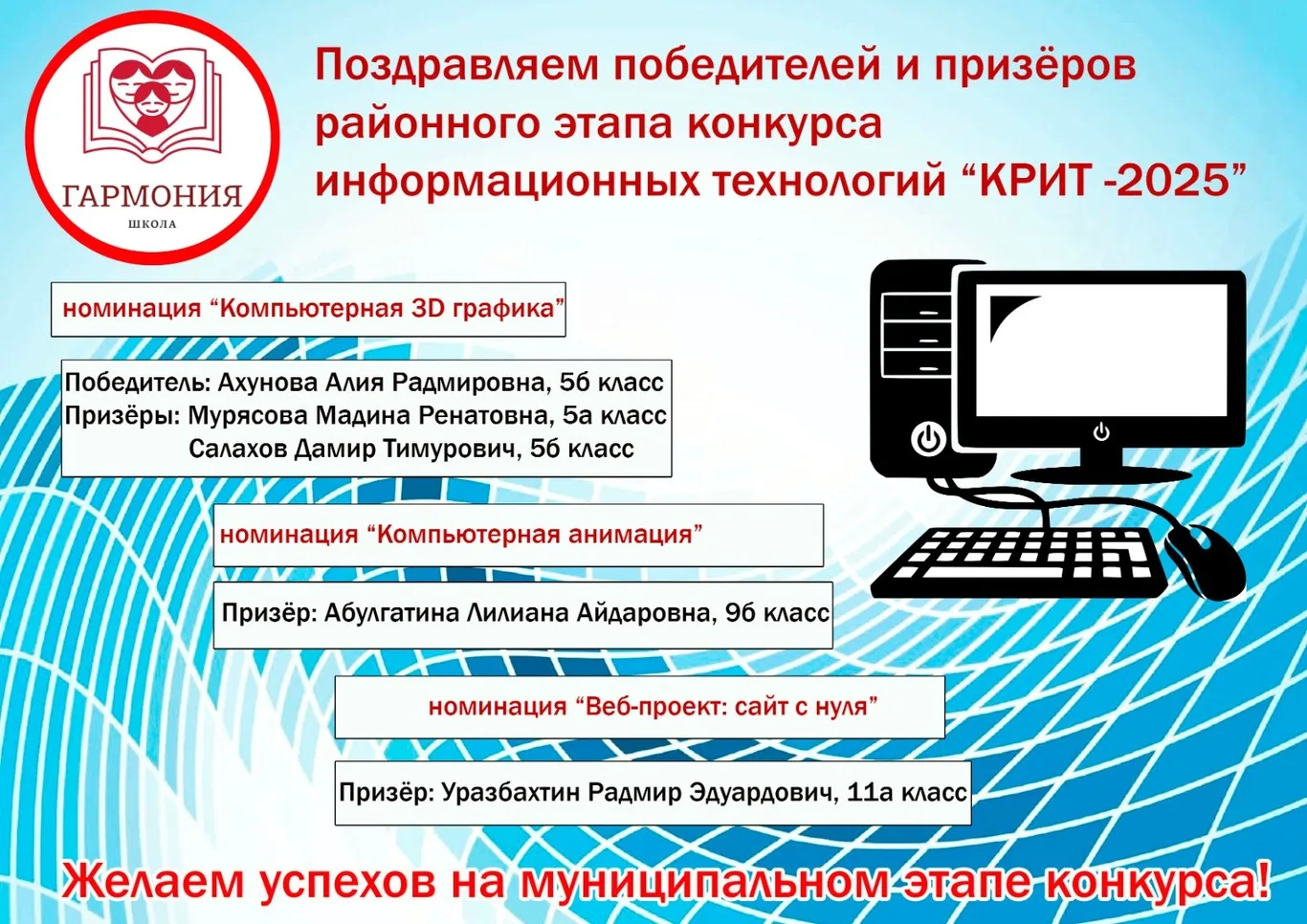 Районный этап  конкурса КРИТ 2025